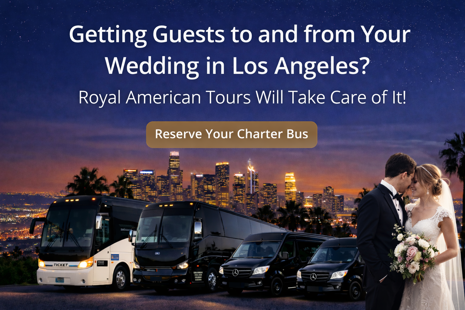 Wedding Charter Bus Transportation in Los Angeles Made Easy